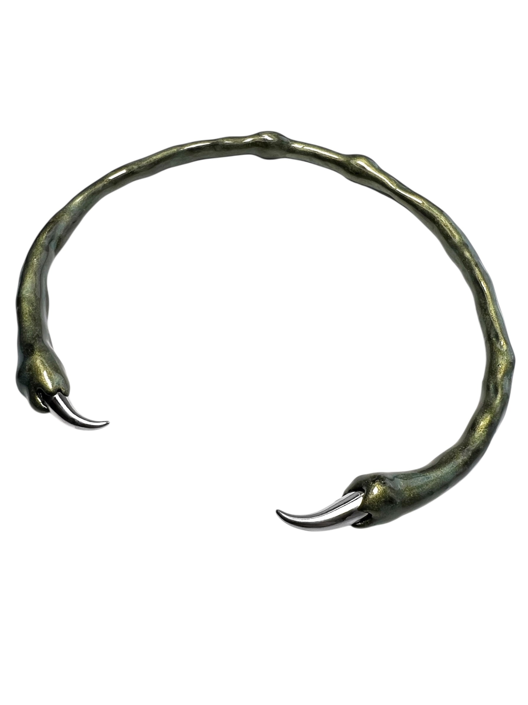 Green choker with spikes-CASPER DIY-APOC STORE