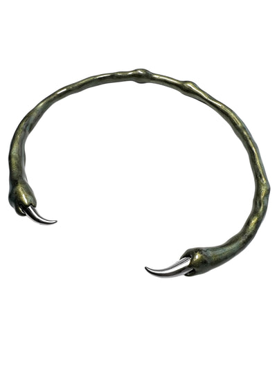 Green choker with spikes-CASPER DIY-APOC STORE