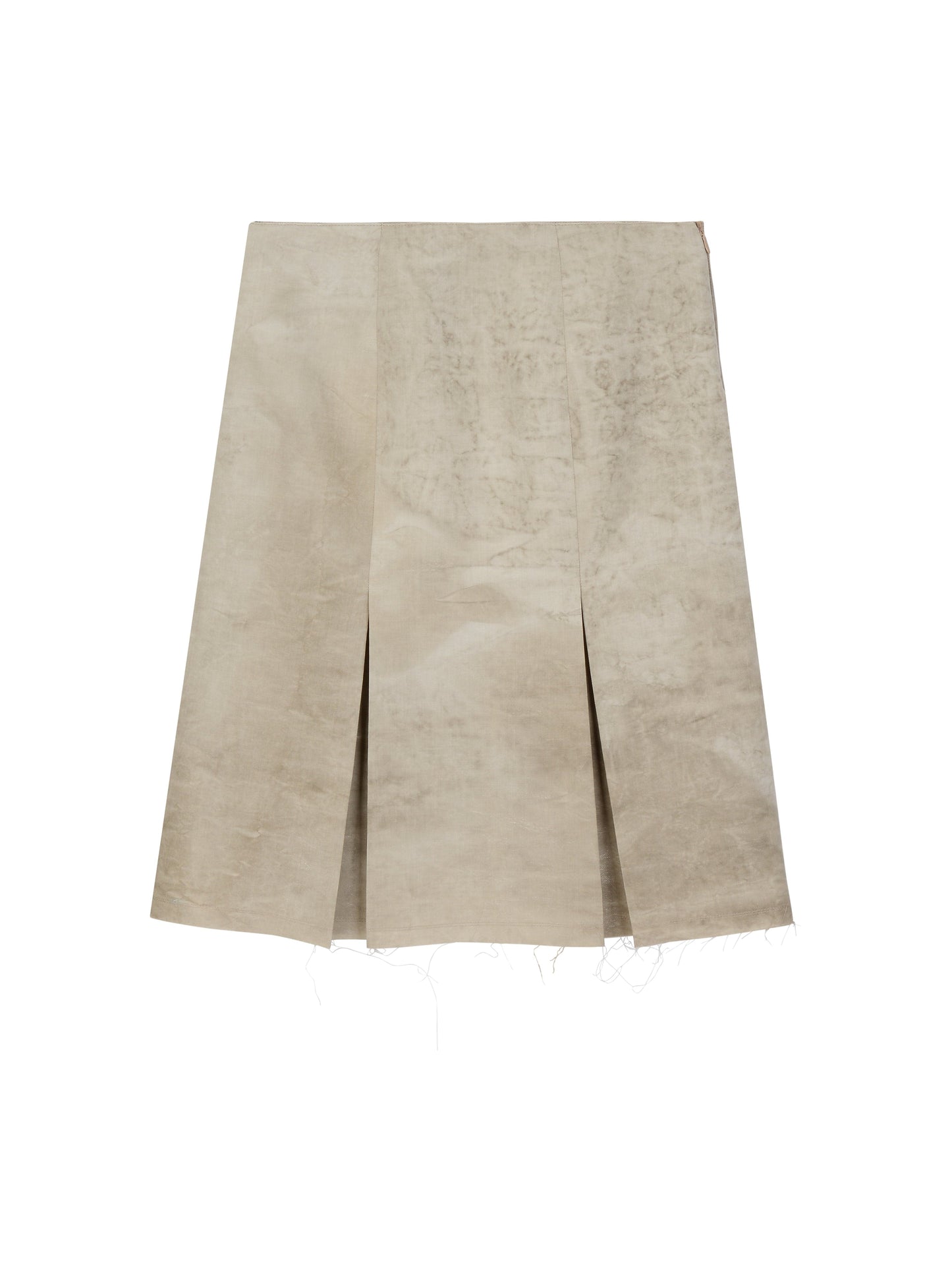 Pigment Pleated Skirt-mesh blanca-APOC STORE