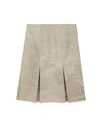 Pigment Pleated Skirt-mesh blanca-APOC STORE