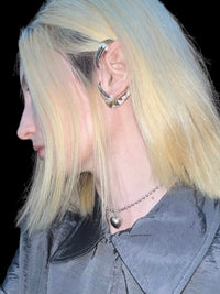 White cuff with spikes-CASPER DIY-APOC STORE