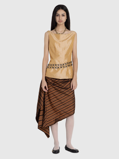 Top with Stars Yellow-Nensi Avetisian-APOC STORE