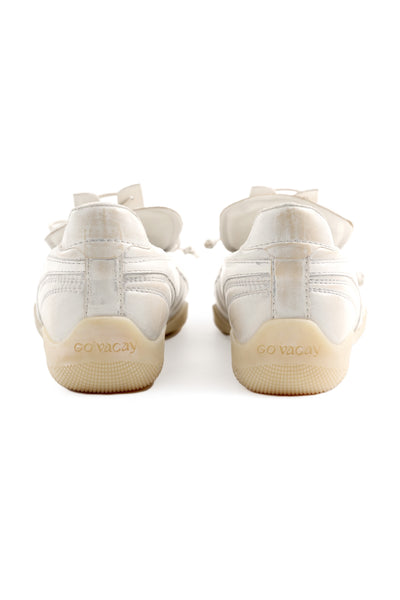 GO VACAY Tennis Ballerina Flats White-EMPTY BEHAVIOR-APOC STORE