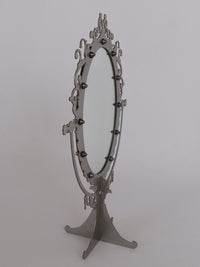 STUDDED VANITY MIRROR - METAL BLACK-100100-APOC STORE