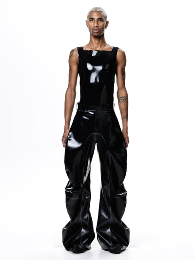 Black Essential Latex Tank-Harri-APOC STORE