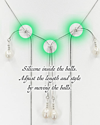 Pearl tassel necklace 05-Jaekim-APOC STORE