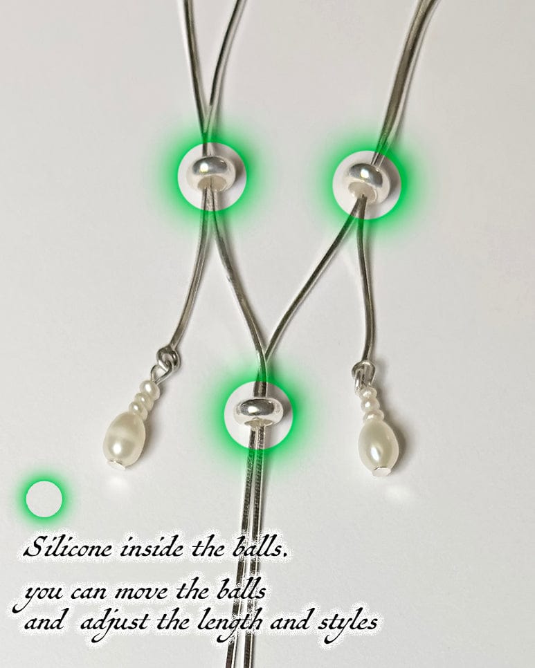 Pearl tassel necklace 03-Jaekim-APOC STORE