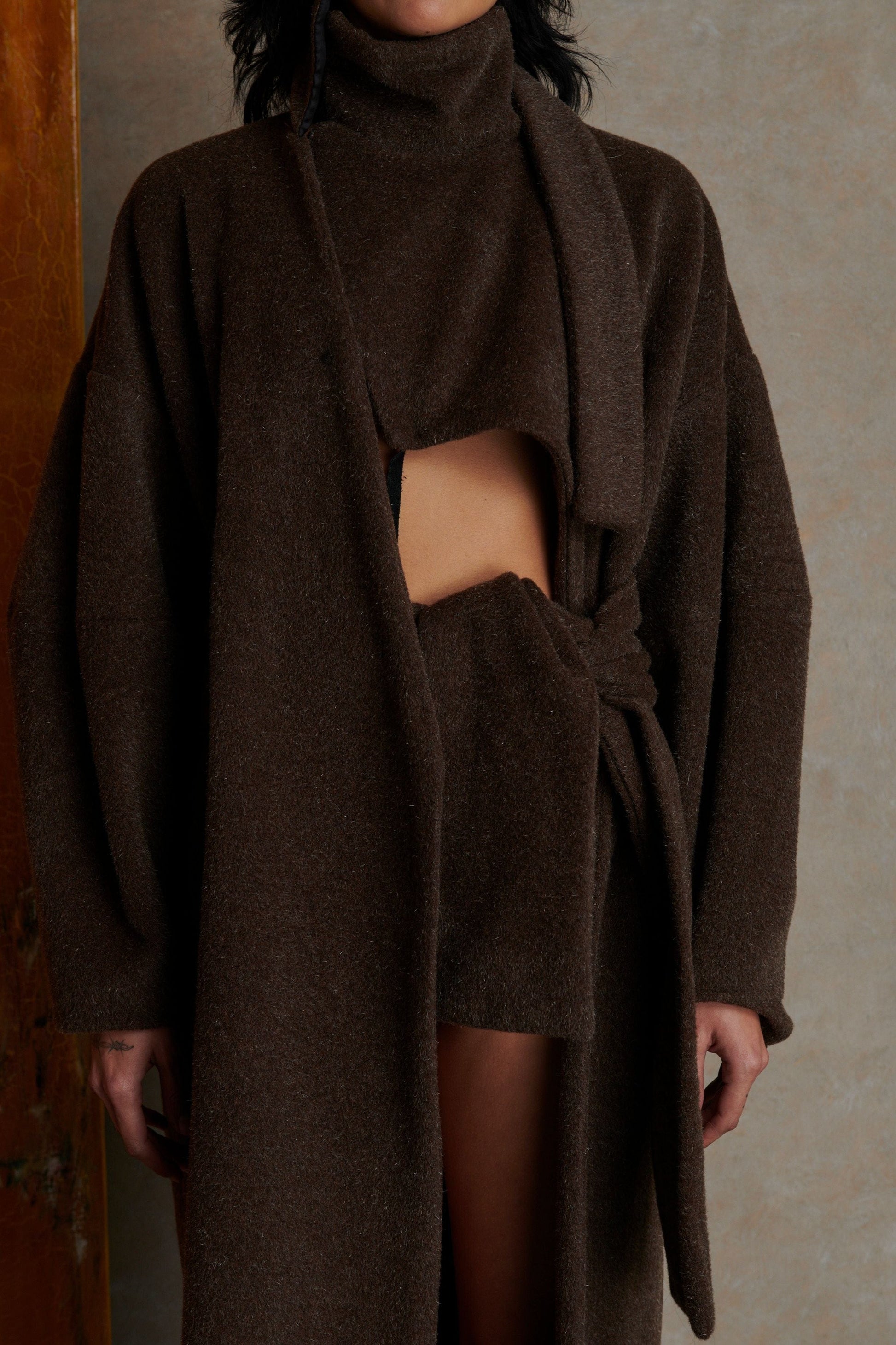 Manola Coat - Brown-Karlaidlaw-APOC STORE