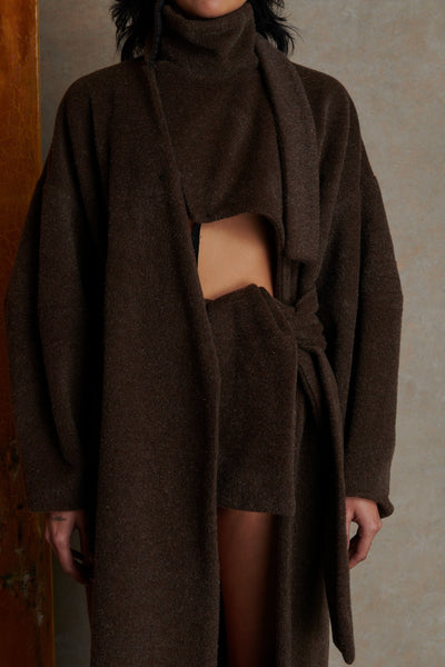 Manola Coat - Brown-Karlaidlaw-APOC STORE