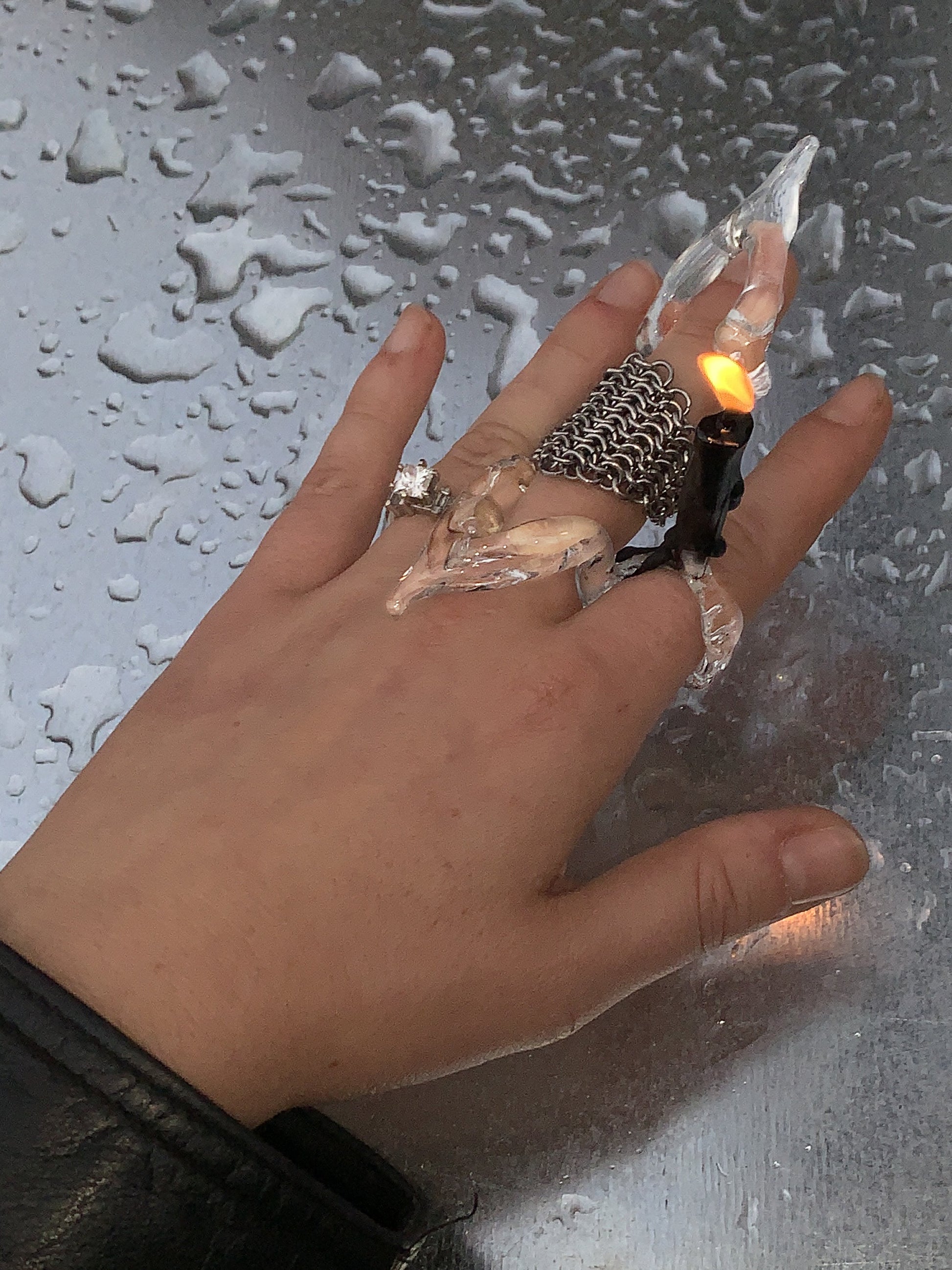 Candle Ring 0001-Rain and Rivers-APOC STORE