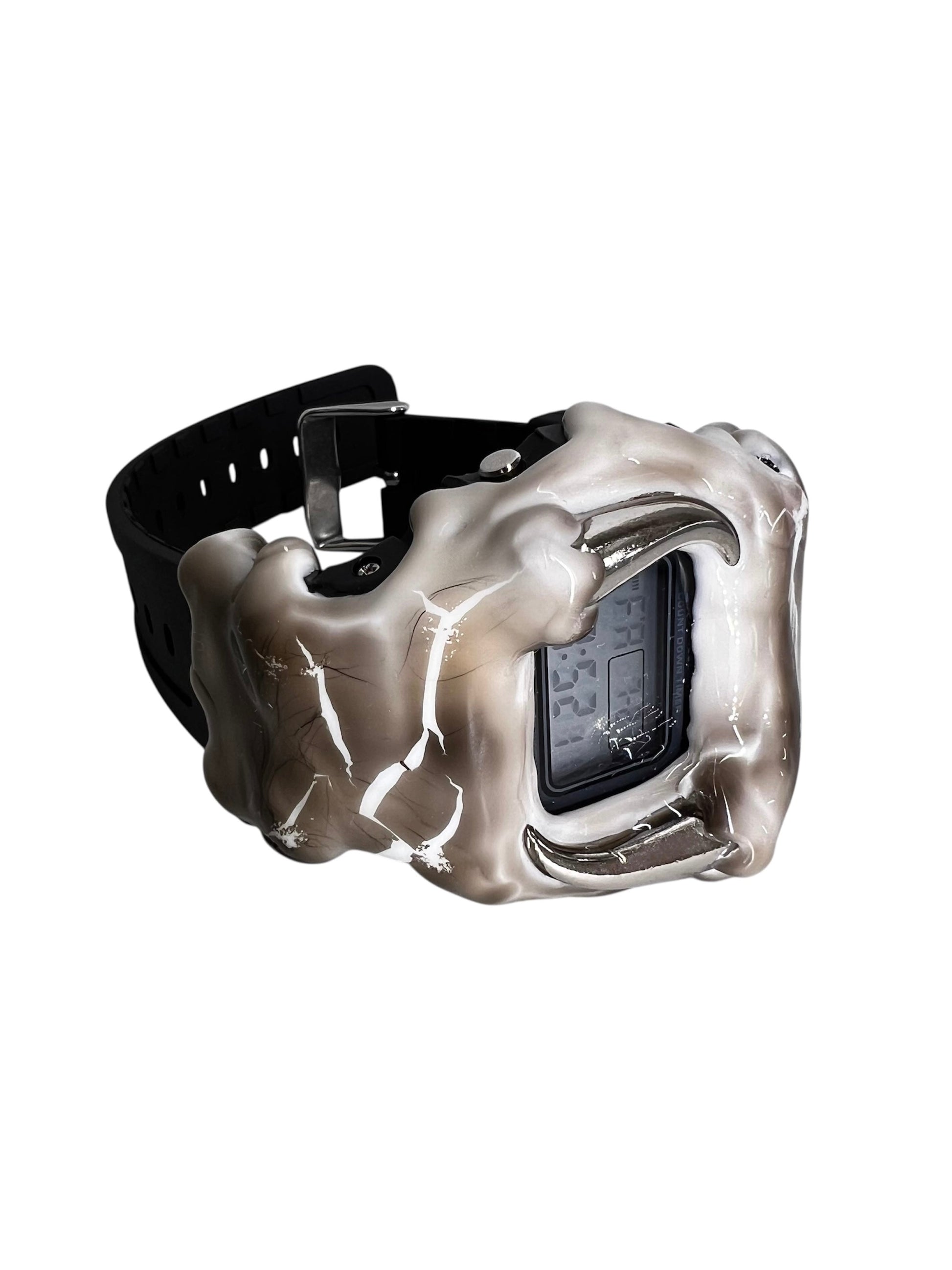 White watch with spikes-CASPER DIY-APOC STORE