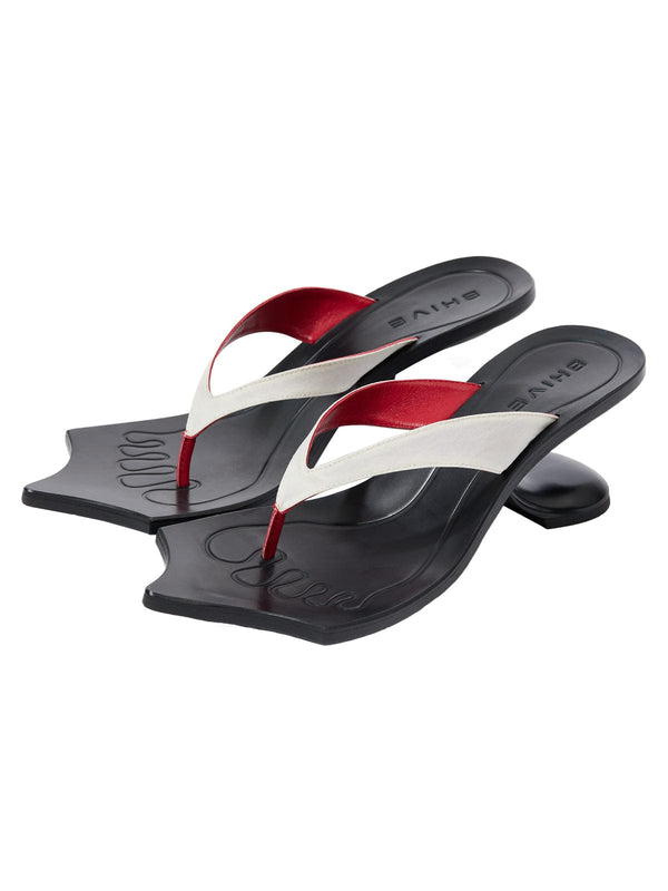 Drago Sandals White & Red-BHIVE-APOC STORE