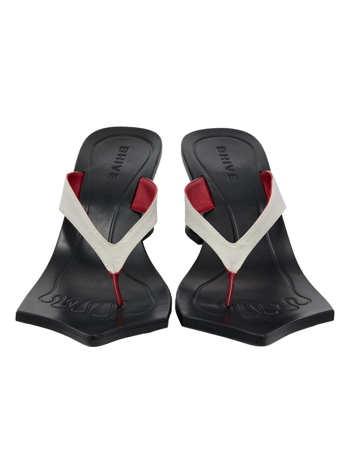 Drago Sandals White & Red-BHIVE-APOC STORE