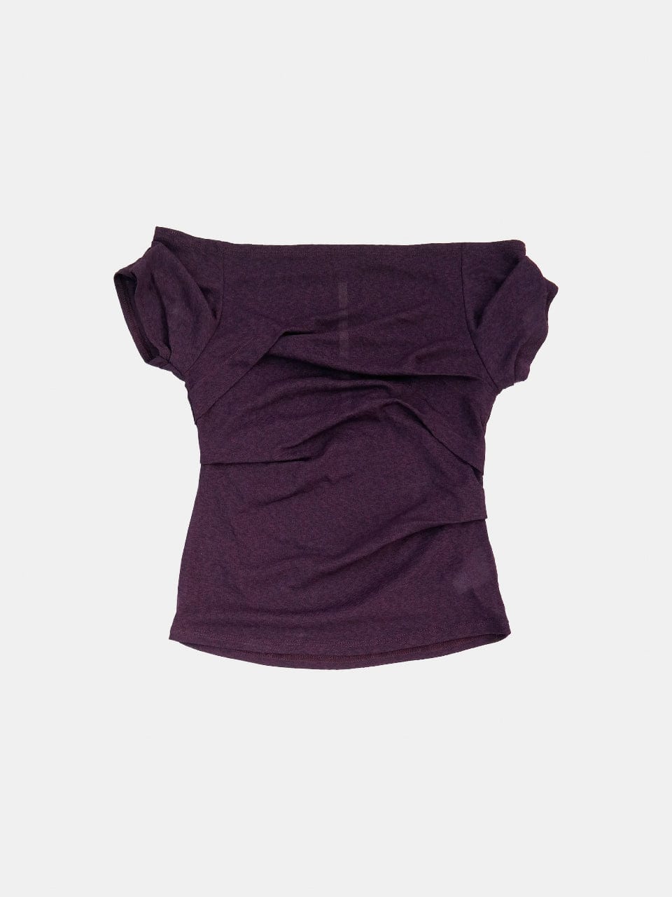 draping off-shoulder top purple-Lalameemee-APOC STORE