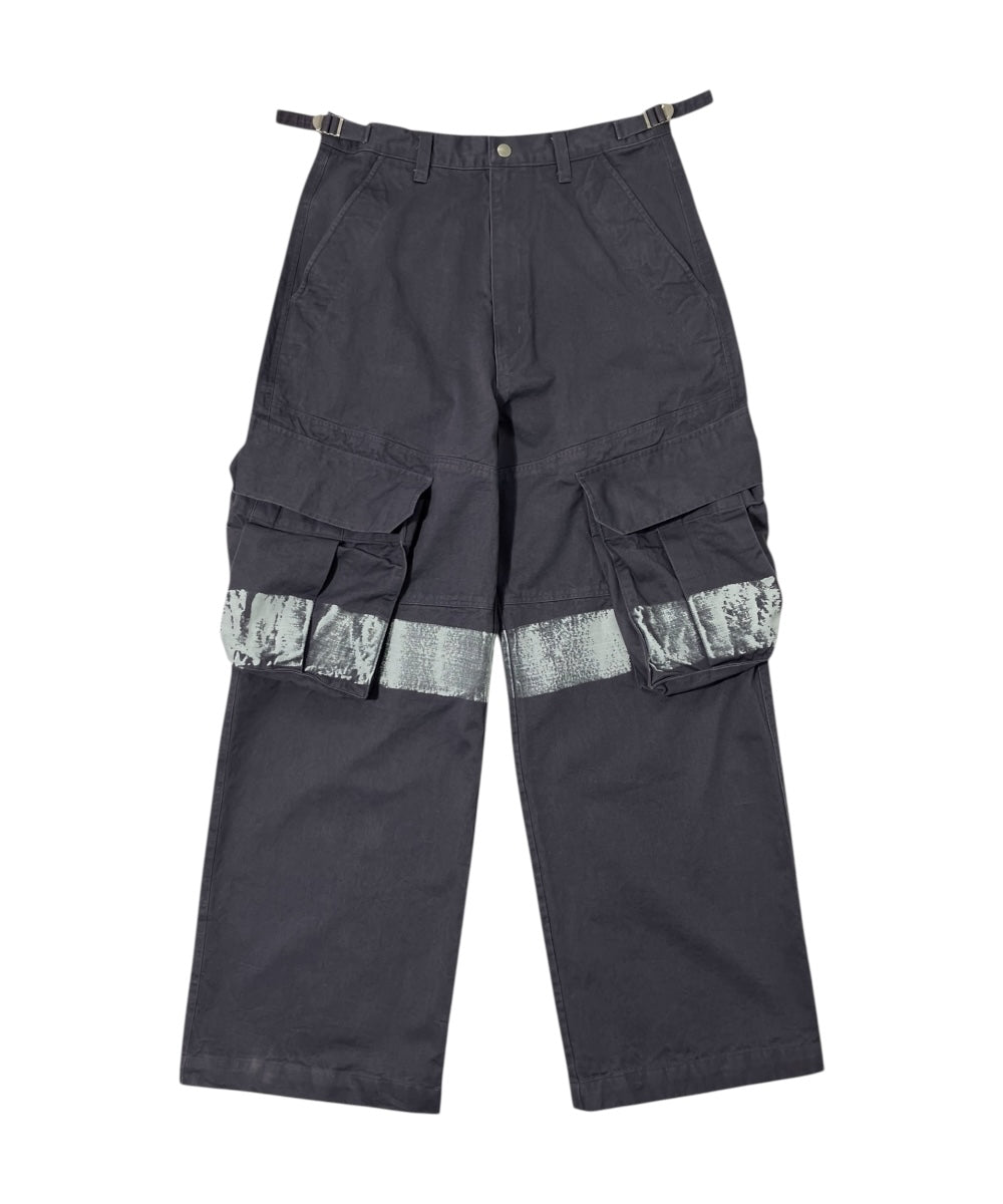 PAINTED CARGO PANTS CHARCOAL-EGNARTS-APOC STORE