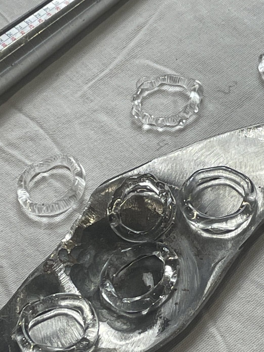 Stacking Glass Band Rings 0031-Rain and Rivers-APOC STORE