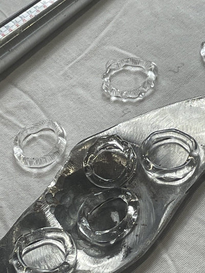 Stacking Glass Band Rings 0031-Rain and Rivers-APOC STORE