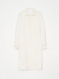 Glitched Sleeve Long Coat 001 - White-Taekh-APOC STORE