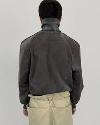 SPRAYED TRACK ZIP-UP CHARCOAL-EGNARTS-APOC STORE