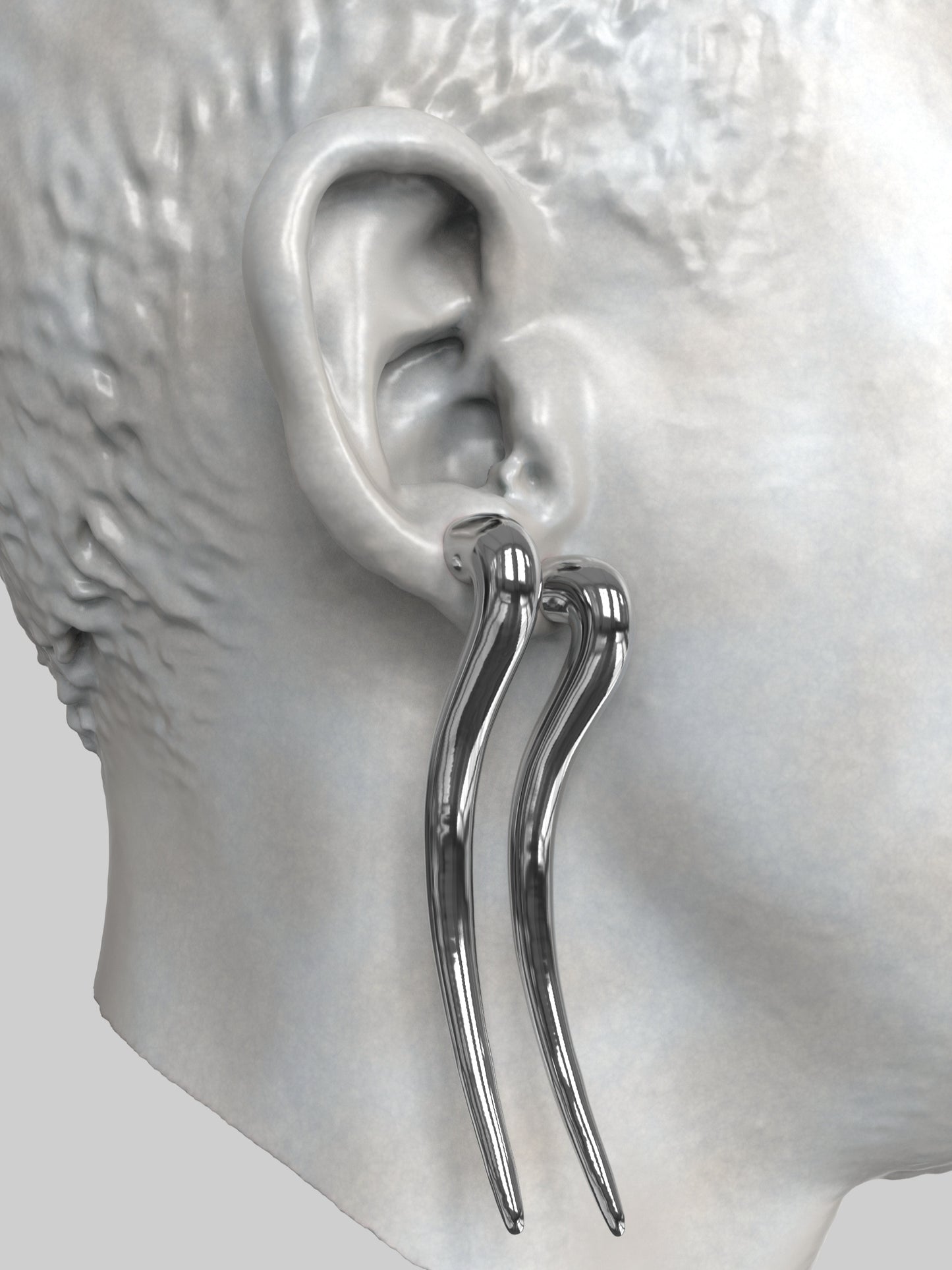 Claws Earrings (pair)-Agoston Balazs-APOC STORE