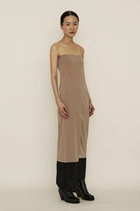 Nude One-Piece Wrap Skirt-arc us arkus-APOC STORE