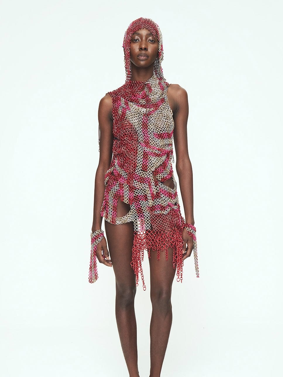 Fita Red + Pink Long Top-JALACONDA-APOC STORE