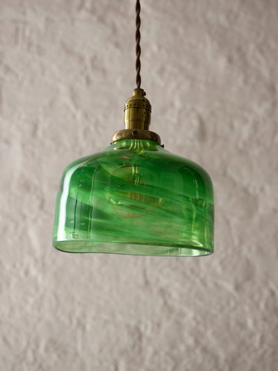 Pendant Lampshade (Green)-Leo Kaspar-APOC STORE