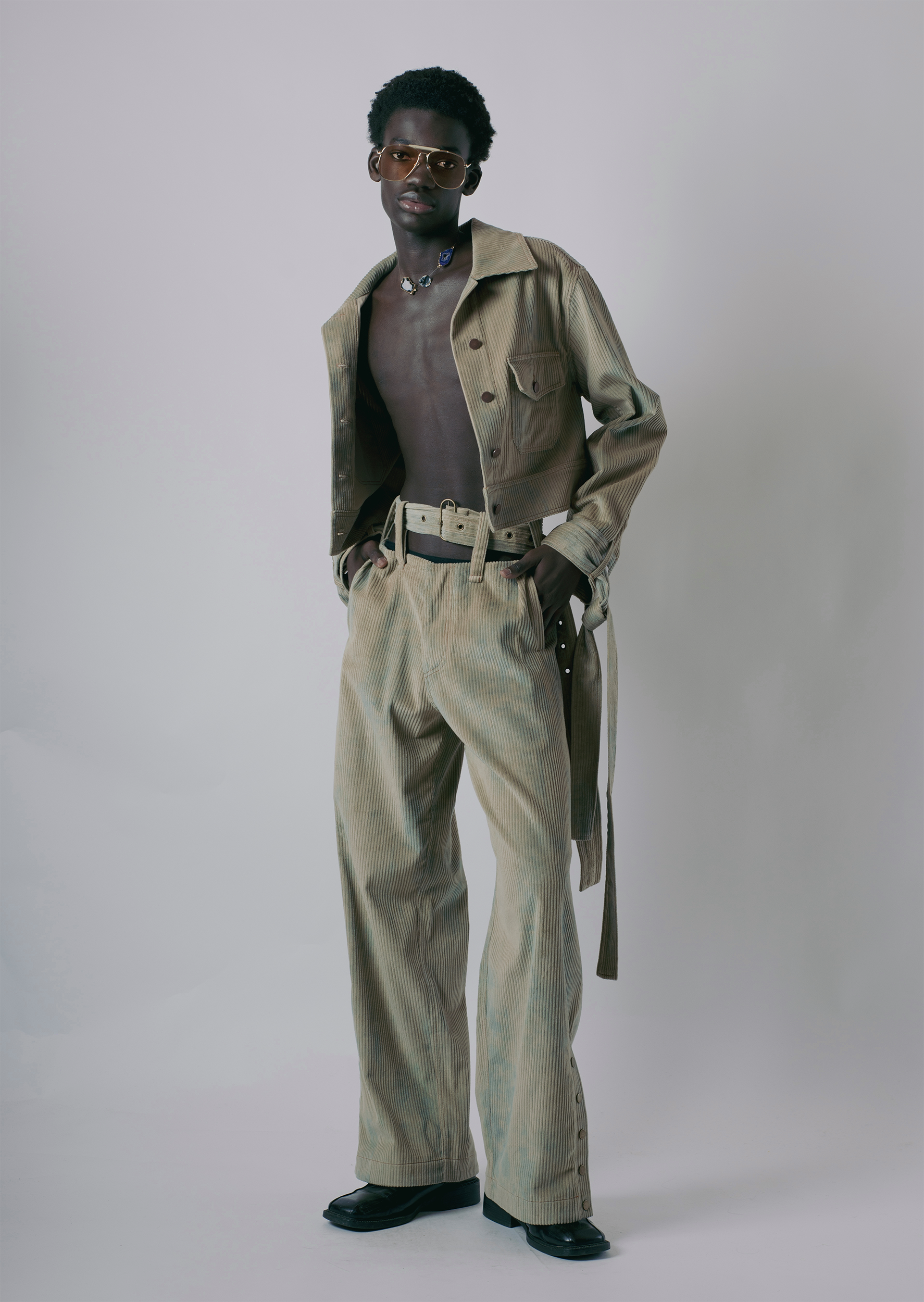 "VINTAGE DENIM" DECONSTRUCTED JEANS-KAWAkEY-APOC STORE