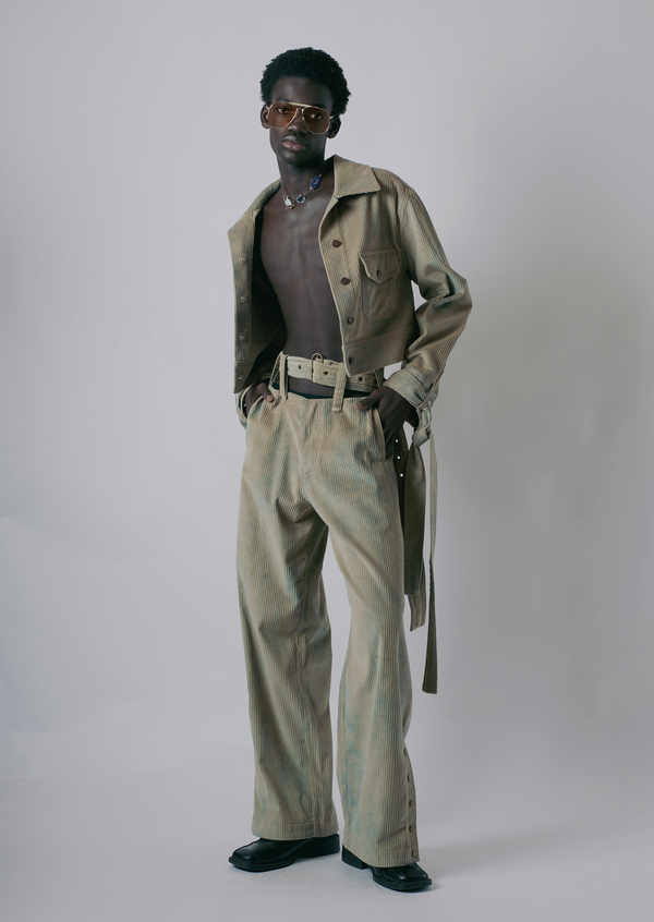 "VINTAGE DENIM" DECONSTRUCTED JEANS-KAWAkEY-APOC STORE