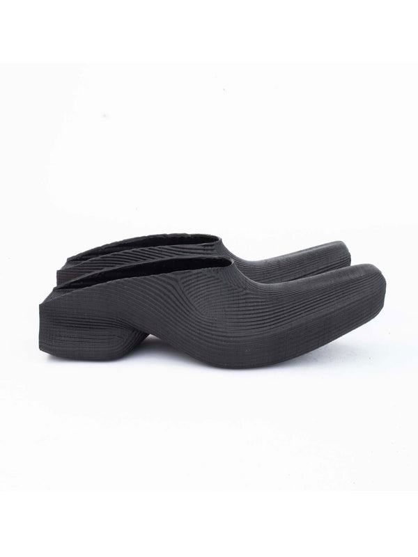 Cowboy Rubber Mules - Black-BODY AMPLIFICATION DEVICES-APOC STORE