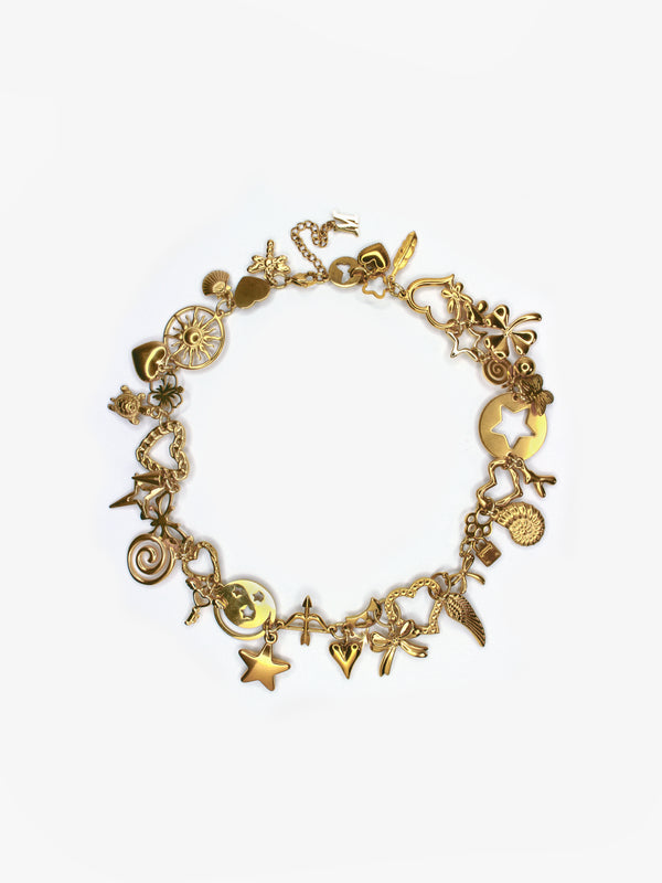 Gold Charm Necklace-Marland Backus-APOC STORE