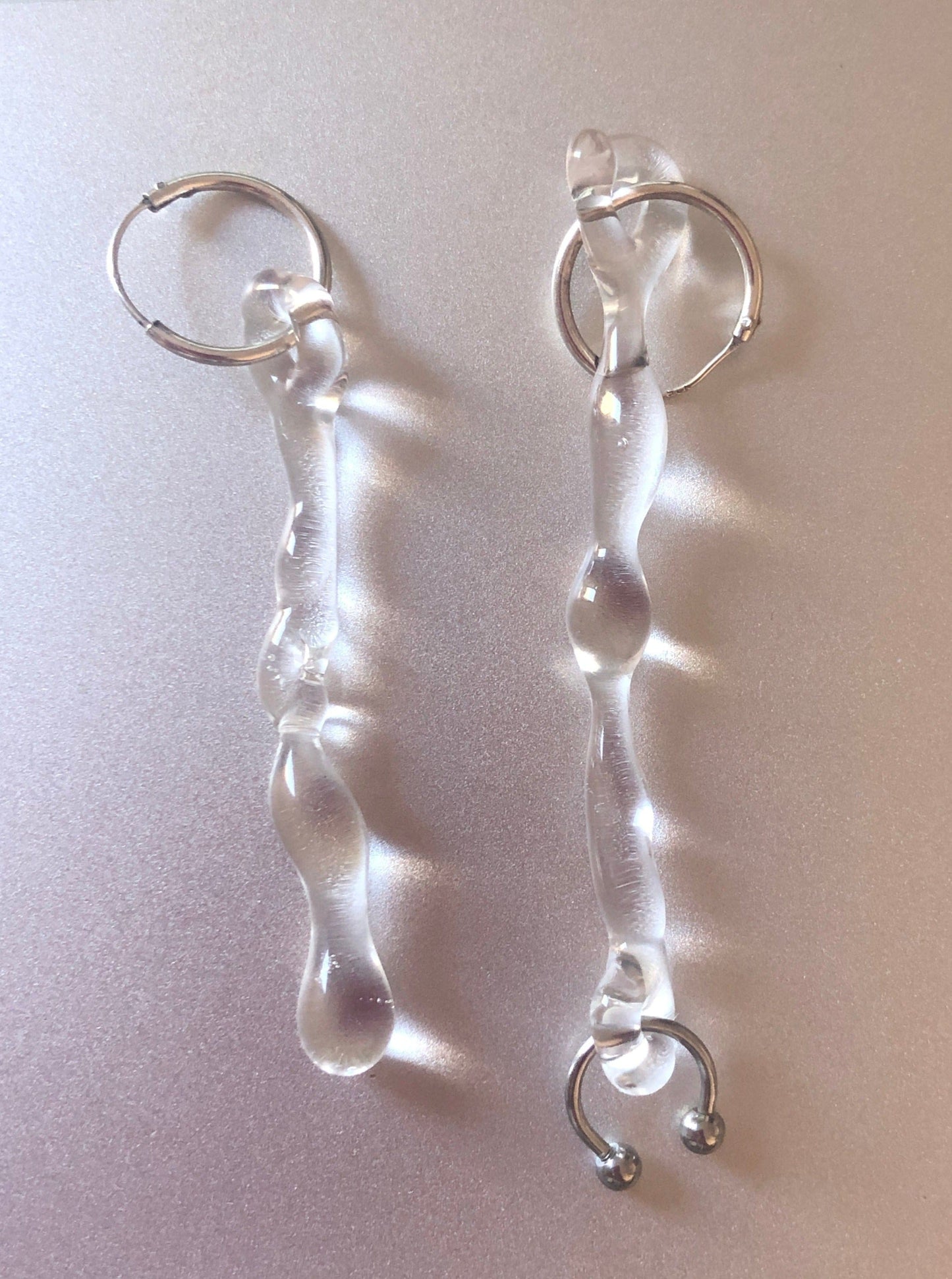 Pendant Earrings 0004-Rain and Rivers-APOC STORE