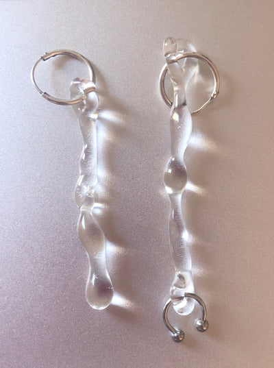 Pendant Earrings 0004-Rain and Rivers-APOC STORE