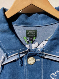 Daydream: Handmade Chainstitch Deconstructed Denim Jacket-Jetpack Hom(m)e-APOC STORE