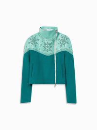 Chöke Nordic Leather Jacket in Teal-Chöke-APOC STORE