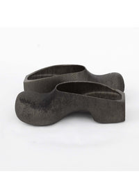 Heeled Clogs - Dark (Brownish)-BODY AMPLIFICATION DEVICES-APOC STORE