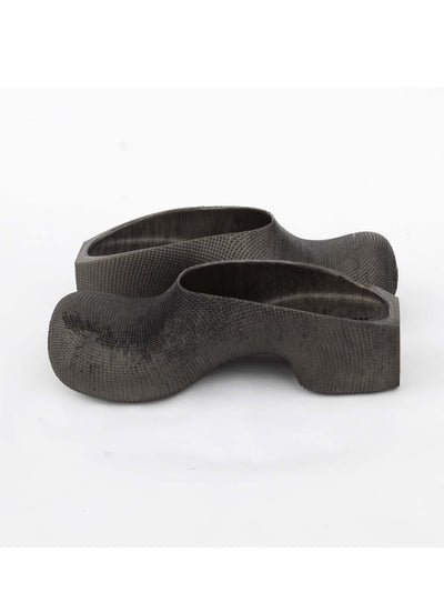 Heeled Clogs - Dark (Brownish)-BODY AMPLIFICATION DEVICES-APOC STORE