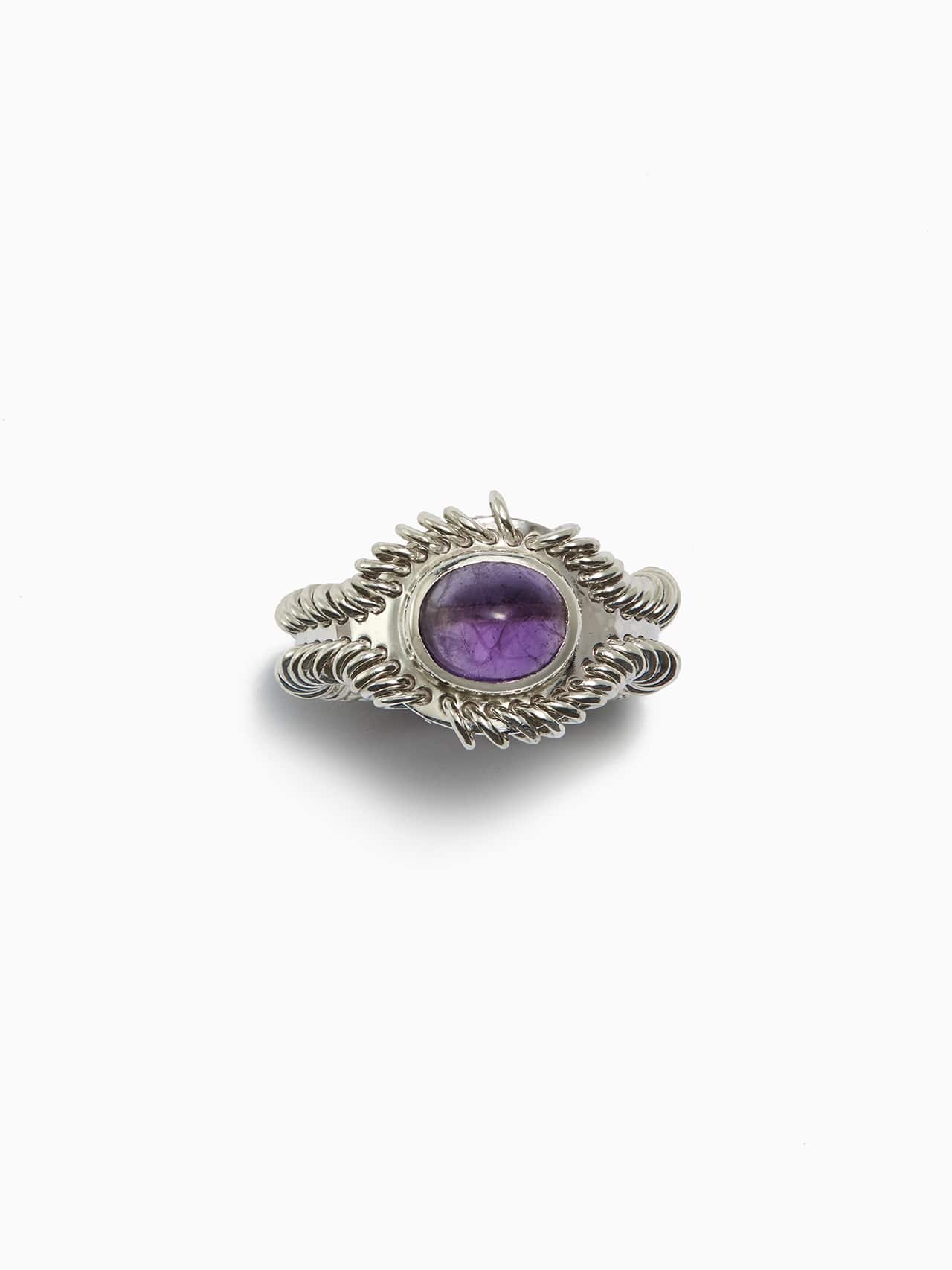 Barnacle Ring Small - Amethyst-Zohra Rahman-APOC STORE