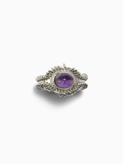 Barnacle Ring Small - Amethyst-Zohra Rahman-APOC STORE