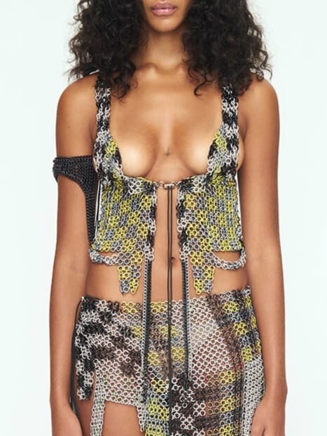Checkered Blue + Lime Vest-JALACONDA-APOC STORE