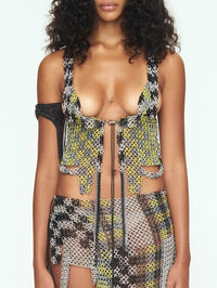 Checkered Blue + Lime Vest-JALACONDA-APOC STORE