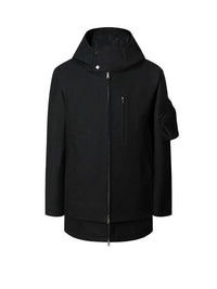 Layered Zip Hood Jacket-MINKIMHO-APOC STORE