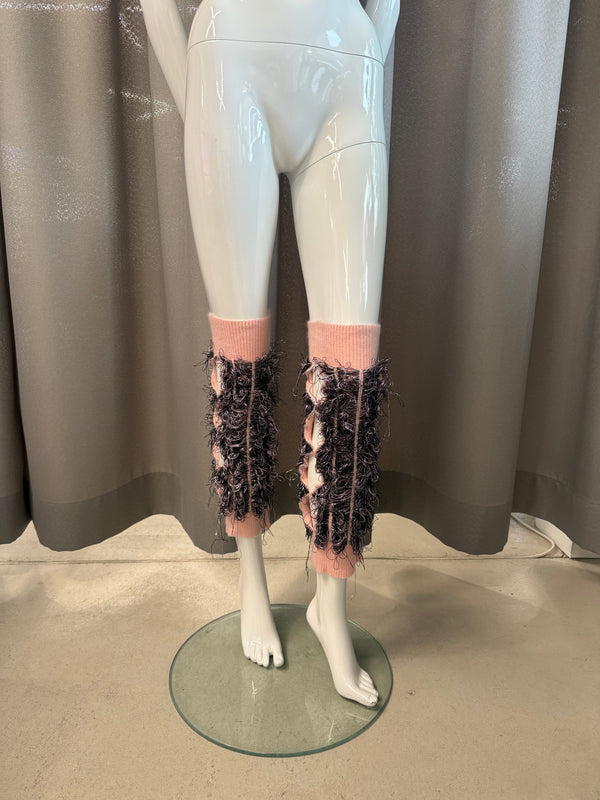 Hairy leg warmers rose-TATi-APOC STORE
