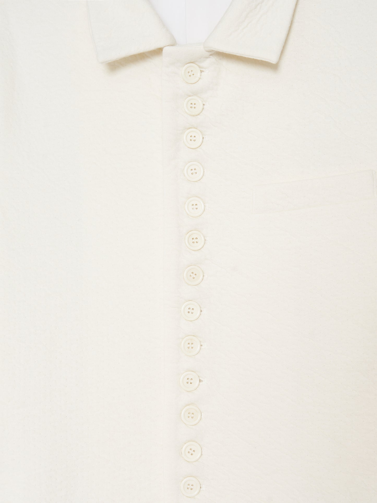 Glitched Sleeve Long Coat 001 - White-Taekh-APOC STORE