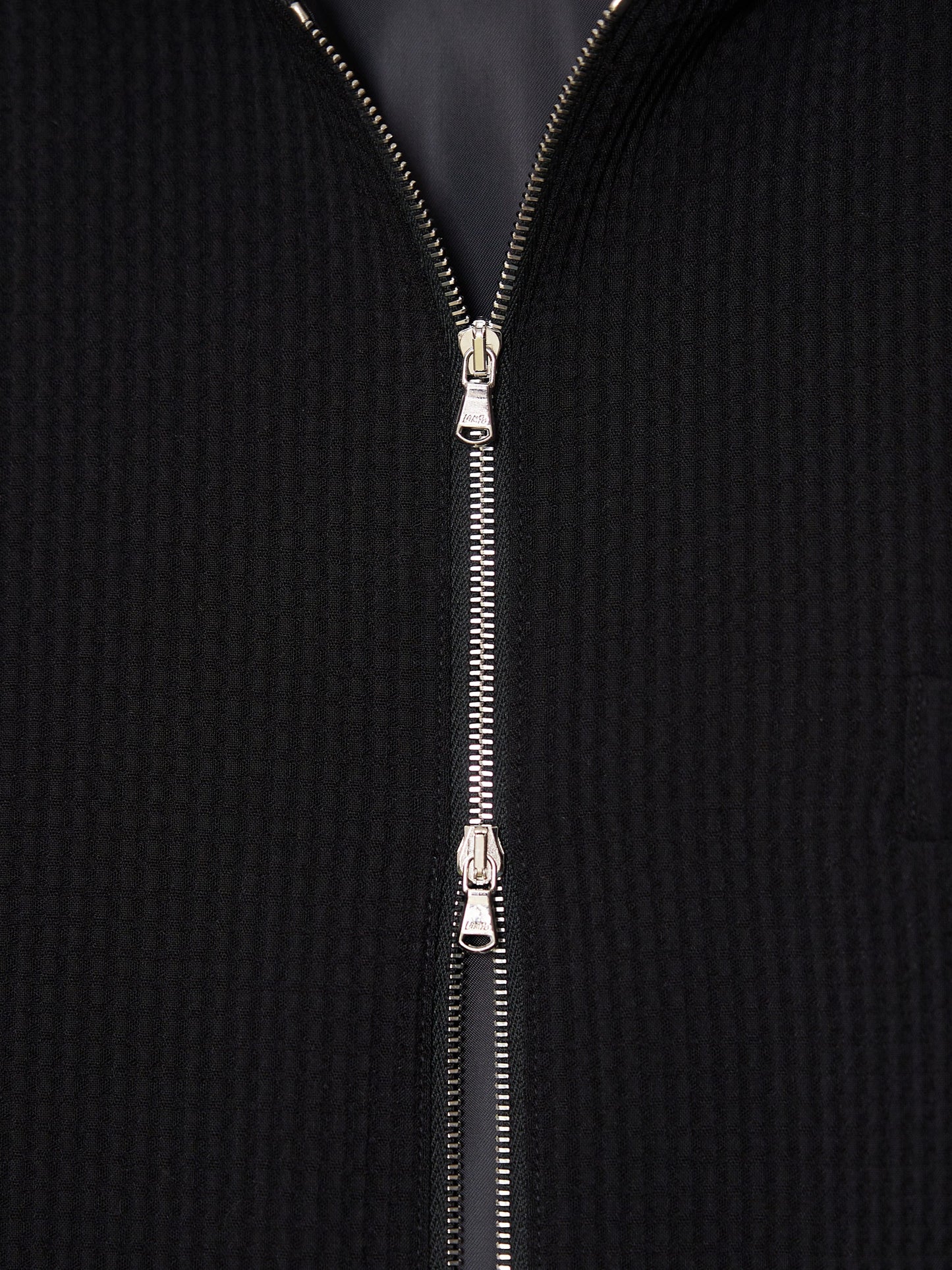 Tailored Hooded Jacket 001 _ Black-Taekh-APOC STORE