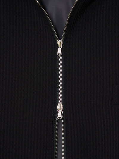 Tailored Hooded Jacket 001 _ Black-Taekh-APOC STORE