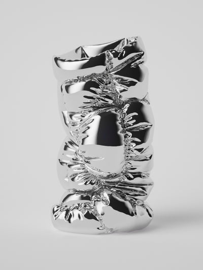 Puffer Vase II Chrome - Small-Gast Studio-APOC STORE