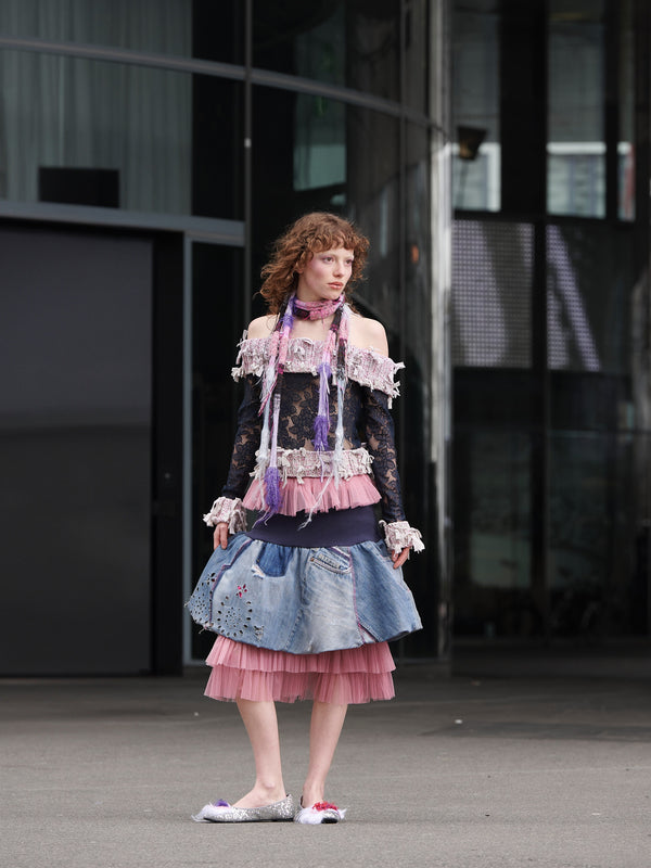 Super skinny scarf light blue-TATi-APOC STORE