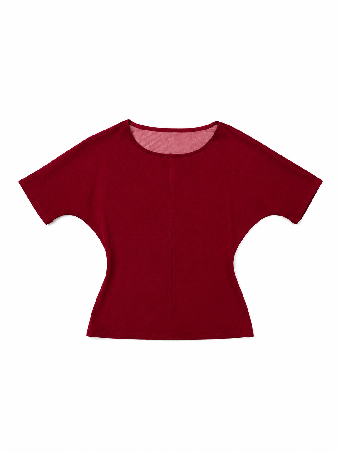 Half Sleeve Tee in Wine-PAIDEN-APOC STORE
