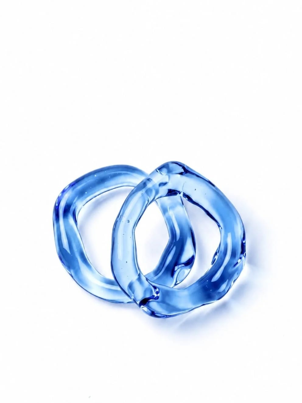 Stacking Glass Band Rings 0031-Rain and Rivers-APOC STORE